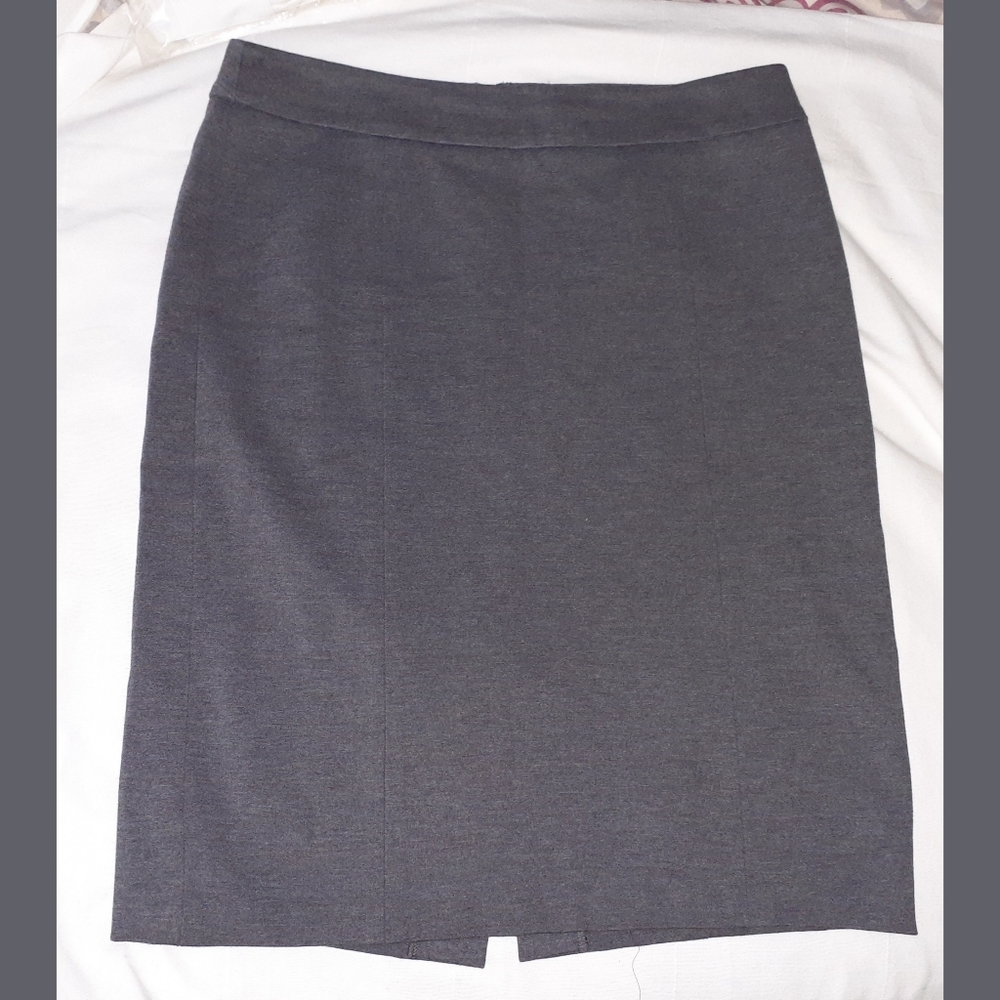 Talbots Gray Pencil Skirt Sz 10 EXC
